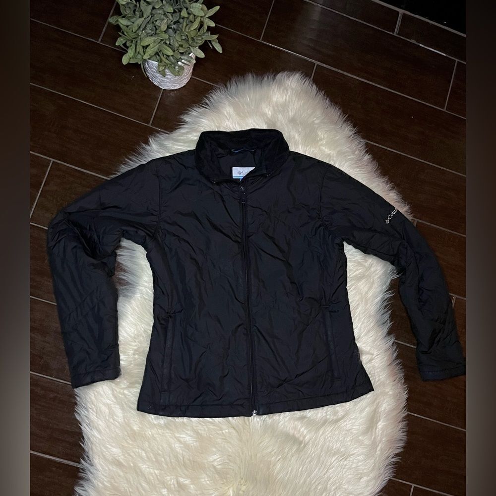 Columbia black full zip jacket sz medium